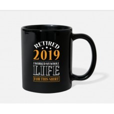 Retired Life For This Shirt Black Mugs