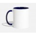 Heart Defects In Black White/Cobalt Blue Mugs